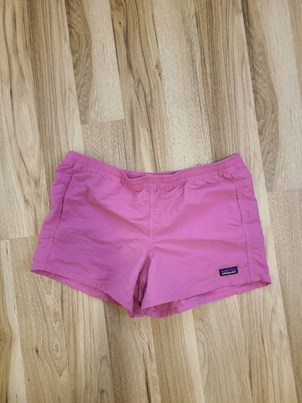 Patagonia Girls Kids Pink Baggies Pull-On Activewear Shorts Youth Size XL 14